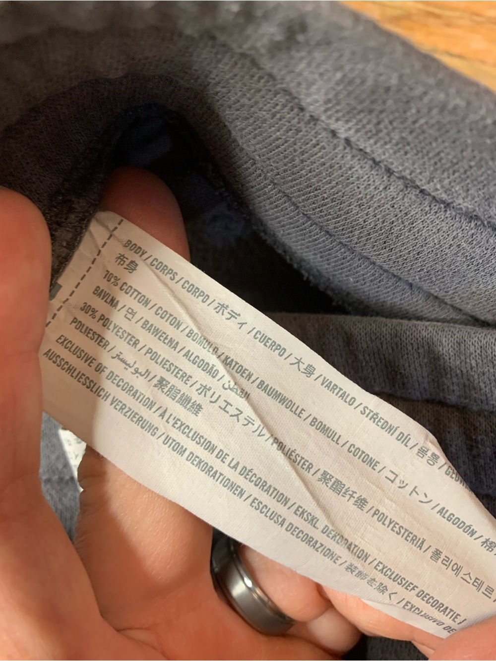 Hollister Grey Fleece Logo Tape Joggers Sweatpants Medium - Picture 3 of 8